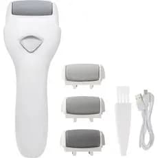 Lixadeira elétrica térmica para os pés, usada para remover pele morta, ferramenta recarregável para cuidados com os pés.