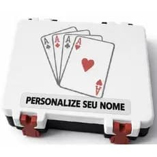 Caixa Baralho 3D Jogos Poker, Truco, Buraco, Paciência | Estojo Cartas Personalizado