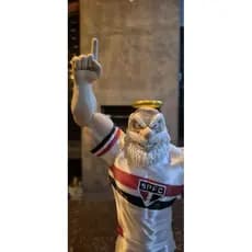 Mascote do São Paulo 30cm. Mascote tricolor musculoso. Santo paulo.