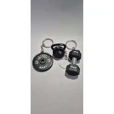 Chaveiros de pesos academia Halter chaveiro kettlebell e chaveiro Anilha • Mini Pesos  • Estilo Gym Fitness - Halter