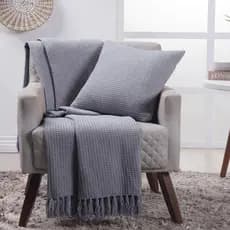 Manta Xale Para Sofa Poltrona Promocao 2,0x1,2cm Artesanal Favo de Mel luxo