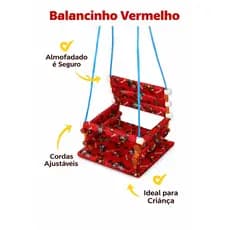 KIT Com 2 Unidades Cadeirinha de Balanço Infantil Para Crianças Até 35kg 1 A 10 ANOS de Madeira de Alta Qualidade artesa