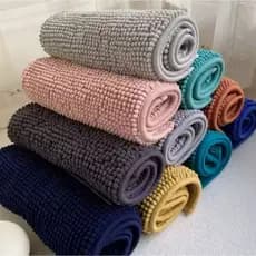 Tapete Macarrão 50x70 Bolinha Antiderrapante Para Banheiro-Cozinha 100% Poliéster Luxuoso
