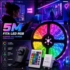 Rgb 3528 Colorful Led Strip 5m + Control 300 Led Home Decoration Store Plaster Ceiling Sanca Showcase