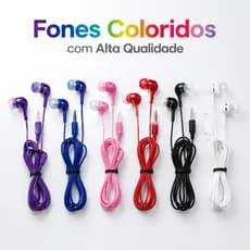 1/2/3/5/10 Unidadeskit De Fone De Ouvido Estéreo Colorful Com Fio P2 Para Lembrancinhas