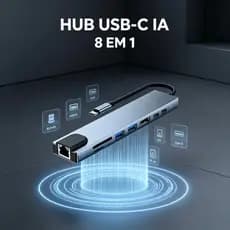 Adaptador Hub Tipo C 4em1/5em2/6em1/7 Em 1/ 8em1 HDMI Micro Sd Tf M1 4k Usb 3.0 Para computador todo tipo