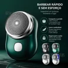 Mini Barbeador Elétrico Portátil À Prova D'água Carga De Dupla Finalidade Type C Aparador De Barba De Bolso