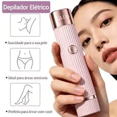 Depilador Eletrico Feminino Recarregável Removedor De Pelos Navalha Dupla- Envio rápido