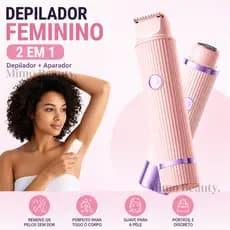 Depilador elétrico com navalha dupla cuidado e delicadeza com sua pele Recarregável com Tecnologia avançada Indolor