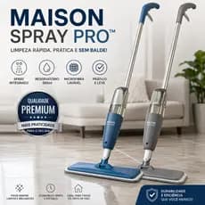 Mop Spray com Reservatório 380ml – Limpeza Rápida e Sem Balde