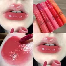 Cappuvini Beauty Juice Water Gloss Lip Glaze Espelho Esmalte Batom Feminino Estudante Cor Pêssego