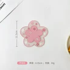 Coaster de borracha macia personalizado almofada de isolamento térmico café xícara de chá Placemat tigela redonda esteir