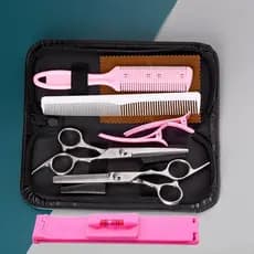 Tesoura de corte de cabelo cortar cabelo feminino corte de cabelo profissional desbaste dentes corte franja ferramenta ú
