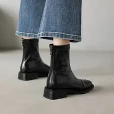 Botas curtas finas botas finas outono inverno novo estilo moda senhoras venda quente influenciador ins estilo