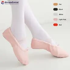 DREAMFOREST 1 Par Meninas Sapatos De Balé Lona Sola Macia Bailarina Ballet Dança Chinelos Crianças Prática Mulher G1X6