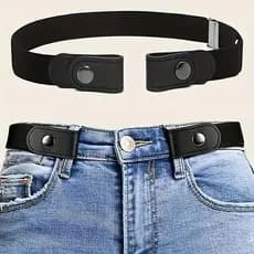 1PC Ajustável Estiramento Elástico Cintura Banda Invisível Cinto Fivela-Livre Cintos Para Mulheres Homens Jean Calças Ve