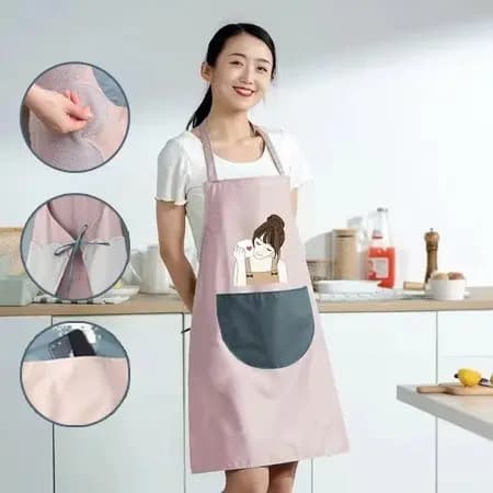 Avental de Cozinha Impermeável e À Prova d’Água - Fácil de Usar e Limpar, Ideal para Limpeza