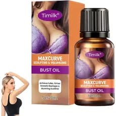 Óleo para Escultura e Volumização do Busto Ti MaxCurve, Sérum Orgânico para Levantamento dos Seios 10 ML (1 unidade)