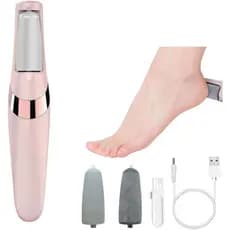 Removedor de Calos Silk 3 Pro com Duas Cabeças de Moagem – Removedor de Pele Dura Recarregável por USB para os Pés, Ferr