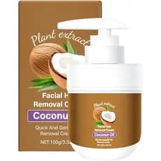 Creme Depilatório para Homens e Mulheres, Creme Depilatório Indolor com Óleo de Coco, Creme Suave para Depilação Íntima