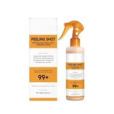 Spray Esfoliante Peel Shot com Ácido Kójico e Cúrcuma para Cuidado da Queratina, Solução Esfoliante, Spray de Cúrcuma Pe