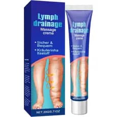 Creme de Massagem para Drenagem Linfática Elycur - 20g Creme para Edema nas Pernas - Creme de Massagem Linfática para Cu