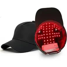 Boné de Terapia de Luz Vermelha - Dispositivo sem fio 4 em 1 para cuidado do cabelo e couro cabeludo com luz vermelha de
