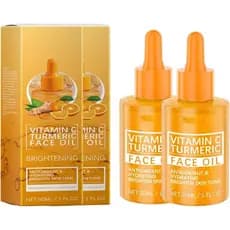 Óleo Iluminador de Cúrcuma para Rosto e Corpo, Reparação Facial e Uniformização do Tom da Pele, Hidratação e Nutrição de