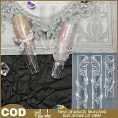 Molde De Silicone 3D Para Unhas , Flor , Arco , Borboleta , Modelos De Transparente , Faça Você Mesmo , Decoração De Art