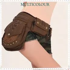 Bolsas de Cintura Multicoloridas, Bolsa Vintage com Alça Ajustável, Bolsa Multifuncional de Algodão para Viagens e Telef