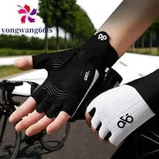 YONGWANG 1 Par De Luvas De Fitness , Protetores De Palma À Prova De Choque , Ciclismo , Com Faixa De Pulso Meio Dedo
