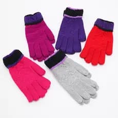 Luvas femininas inverno outono inverno engrossado velo à prova de frio trabalho cinco dedos Wear-Re