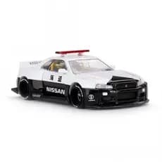 Mini GT x Casa KAIDO KHMG120 1/64 Nissan SKYLINE-R R34 Works V2 Série Polícia Modelo de Carro em Liga 2G1B POEY