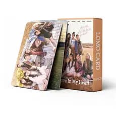 Kpop 55 peças/conjunto BABYMONSTER Love In My Heart Album Lomo Postcards, para coleção de fãs O6W8