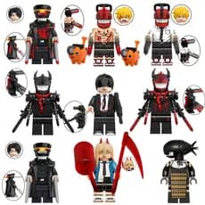 Compatível com LEGO "Chainsaw Man 2" Pochi Electric Tower Demon, figuras de blocos de montar, brinquedos infantis ASSD.