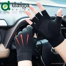 Luvas De Verão DAIGA Meio Dedos Não Deslizantes Resistentes A UV Proteção Solar Semi-Sem Dedo Abertas