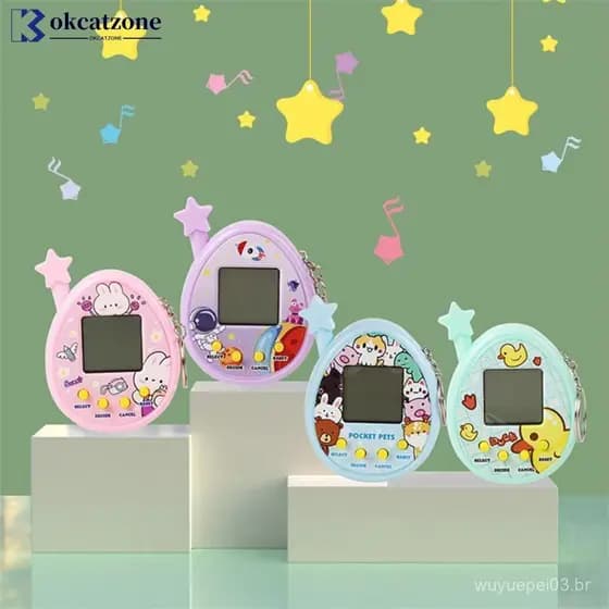 OKCATZONE Criativo Eletrônico Jogo Para Animais De Estimação Tamagotchi Brinquedo 168 Em 1 Virtual Brinquedos Eletrônico