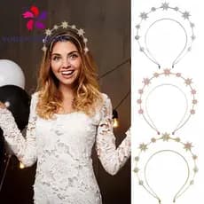 Coroa Yongwang em Forma de Estrela de Diamante, Coroa de Zircônia Cristal de Dupla Camada, Modelo B SXJZ