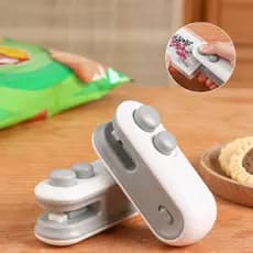 Mini seladora manual recarregável por USB, seladora térmica portátil, ideal para sacos de lanches à prova de umidade