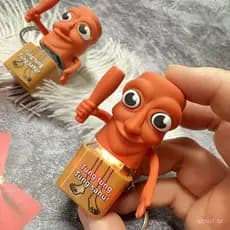 Tralalero Tralala Som Chaveiro Meme Italiano Brainrot Tung Sahur Pingentes Com Luz Para Crianças Aliviar O Estresse