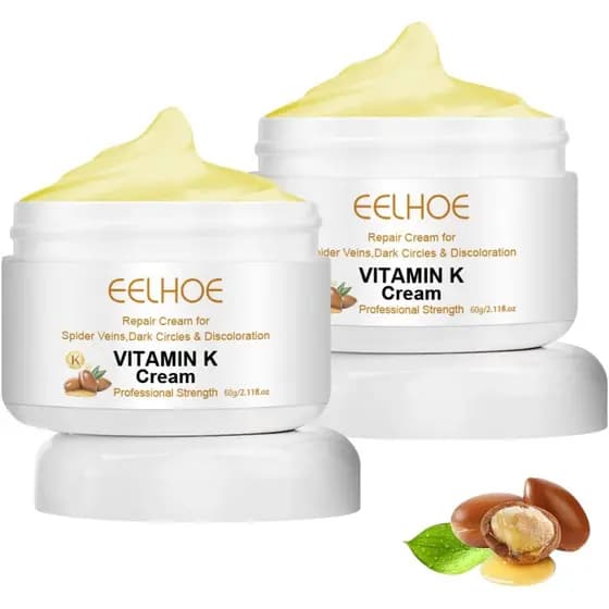 2PCS Varicose Veins Miracle Cream With Vitamin K - Suitable for Legs and Face, All Skin Types, Deeply Nourishing and Moi
