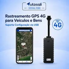 Autosali GT10 Mini Rastreador GPS 4G J16 para Carro Moto Bicicleta | Tempo Real via App | Cerca Eletrônica | ACC | IP65