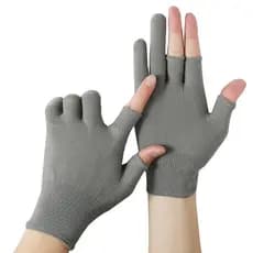 Luvas Unissex de Algodão com Toque Sensível - Sem Dedos, Proteção UV - Ciclismo/Aventura X4WI