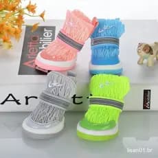 Sapatos Fofinhos De Cachorro De Primavera De Sola Macia Para Animais De Estimação Gato Com Respiração Não Caem