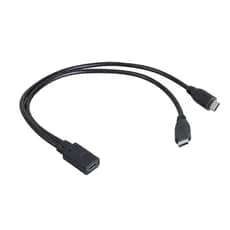 iny Type C Para Cabo Divisor Adaptador De Carregamento Macho Duplo Tipo Rápido