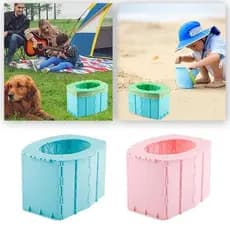 Vaso Sanitário Dobrável Portátil , Balde De Conveniência Para Crianças , Acampamento , Caminhadas , Viagem