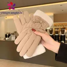 Luvas Femininas Com Laço YONGWANG , Quentes De Inverno À Prova D'água Para Manter O Calor De Ciclismo De Vento