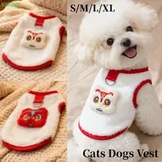 XIBODI Roupas Para Animais De Estimação De Inverno/Outono , Colete Confortável E Quente Cães Gatos , Casaco Suéter Com P