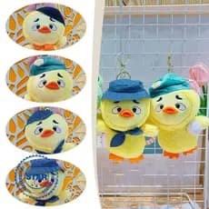 Chaveiro de Patinho de Pelúcia, Brinquedo Pendente para Máquina de Brindes, Presente M8i3