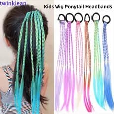 TWINKLEAN 5/6 Unidades De Laços De Cabelo Com Trança Torcida , De Peruca Doce Estilo Boêmio Multicolorido ,